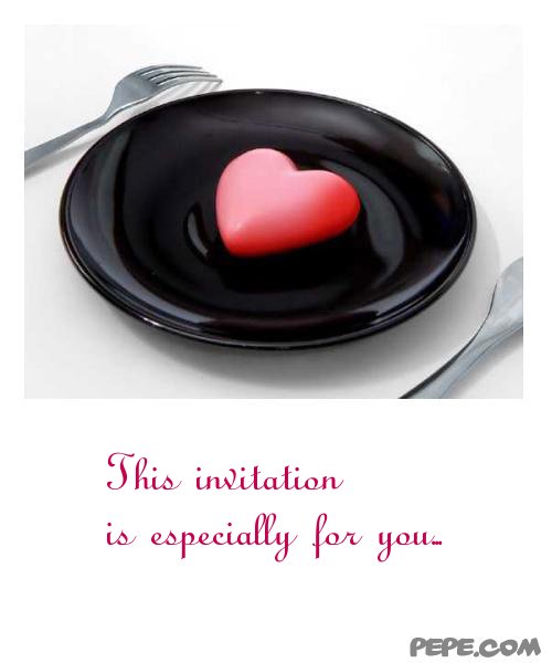 This invitation  is especially for you...