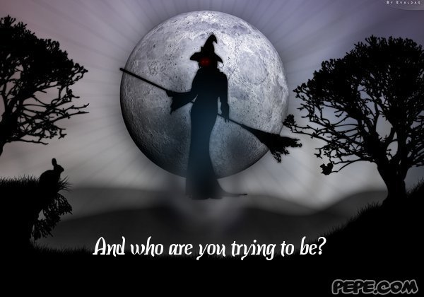 And who are you trying to be?