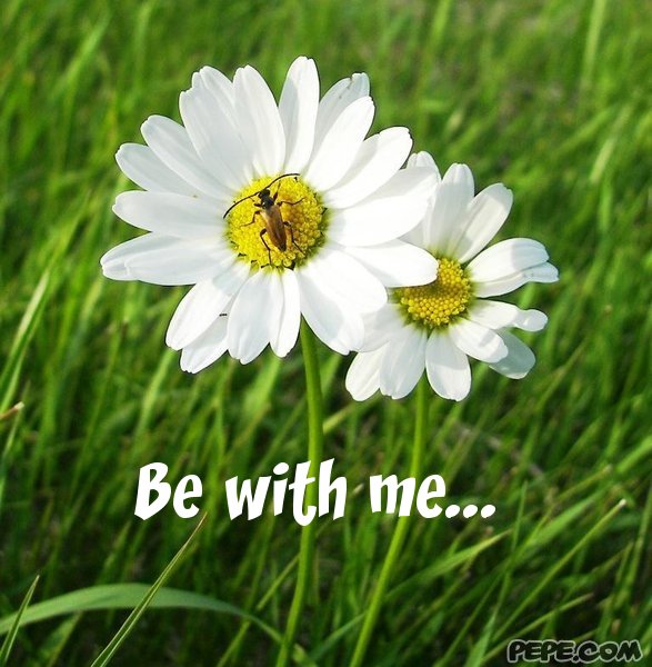 Be with me...