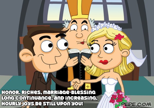 Honor, riches, marriage-blessing