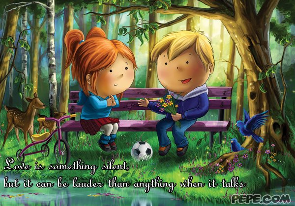Love is something silent