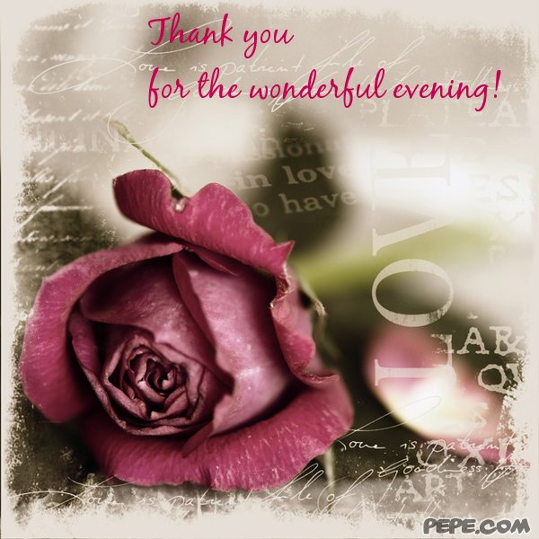 had a wonderful evening had a wonderful evening
