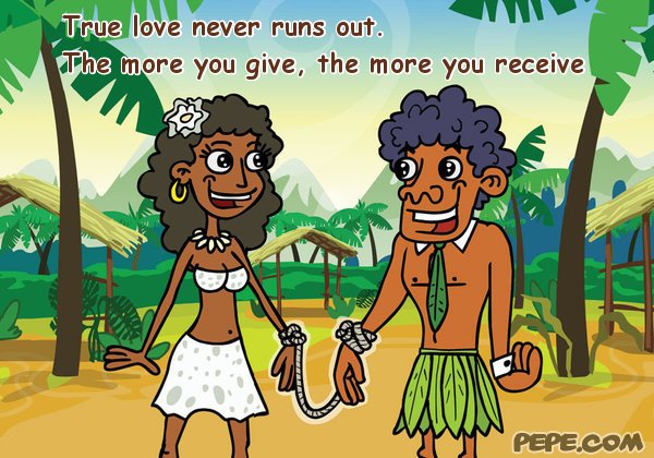 True love never runs out. 