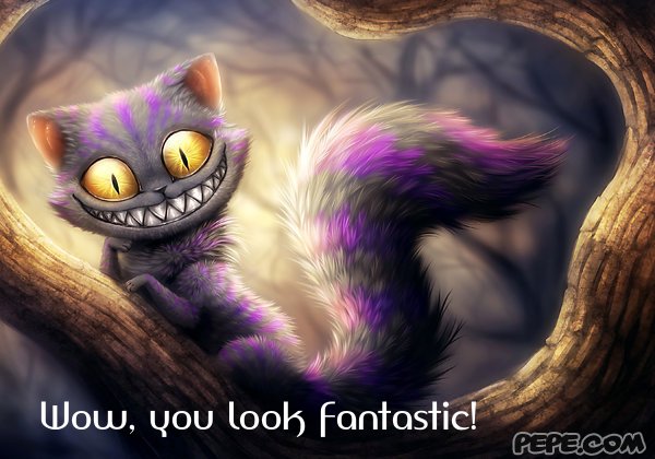 Wow, you look fantastic!