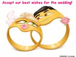 Accept our best wishes for the wedding!