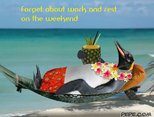 Forget about work and rest on the weekend