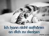 Ich kann nicht aufhören an dich zu denken