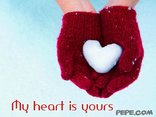 My heart is yours