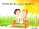 Thank you for your friendship