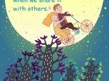True happiness is when we share it with others.