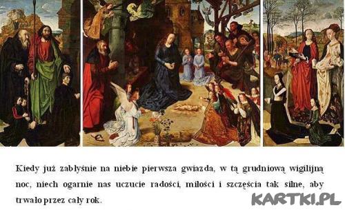 Boże Narodzenie (ADORACJA DZIECIĄTKA - HUGO VAN DER GOES)