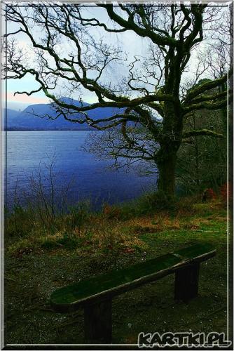 Ławka nad jeziorem