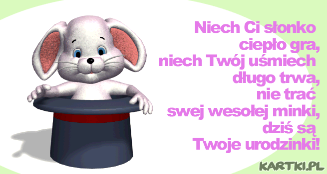 Niech Ci słonko  ciepło gra...