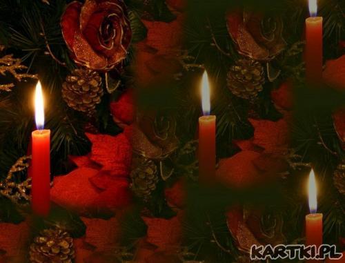 W blasku płonących świec