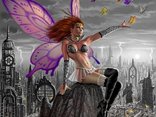 Happy Lady Butterfly
