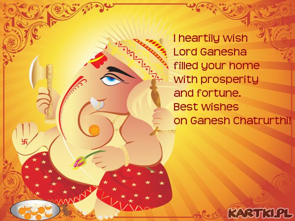 Best wishes on Ganesh Chatrurthi!