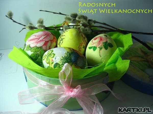 Dużo zdrowia, radości, smacznego jajka, mokrego dyngusa, mnóstwo wiosennego optymizmu