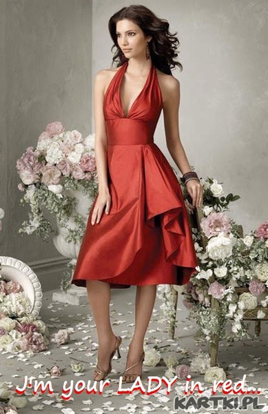 J'm your LADY in red...
