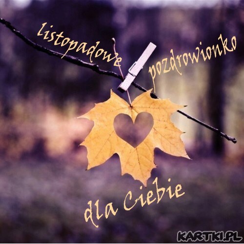 listopadowe pozdrowionko