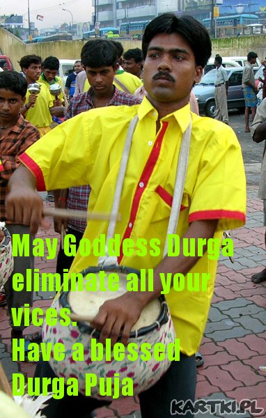 May Goddess Durga eliminate all your vices. Have a blessed Durga Puja