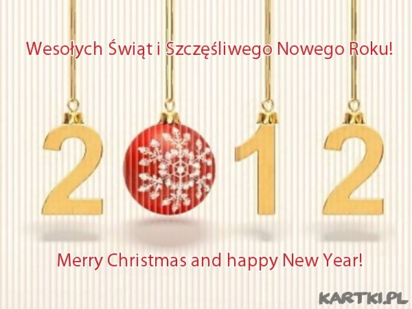 Merry Christmas and happy New Year 2012