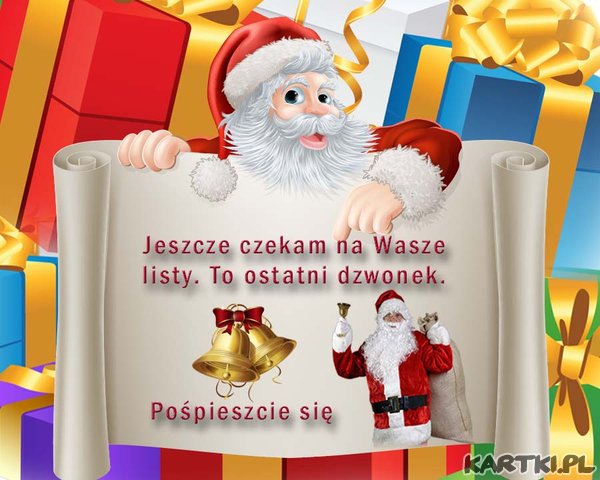 Mikołaj czeka na listy