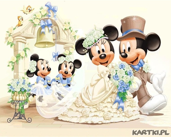 Myszki Mickey i Minnie biorą ślub