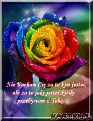 Nie Kocham Cię za to kim jesteś....