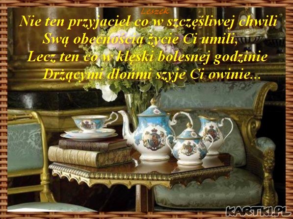 Nie ten przyjaciel ...