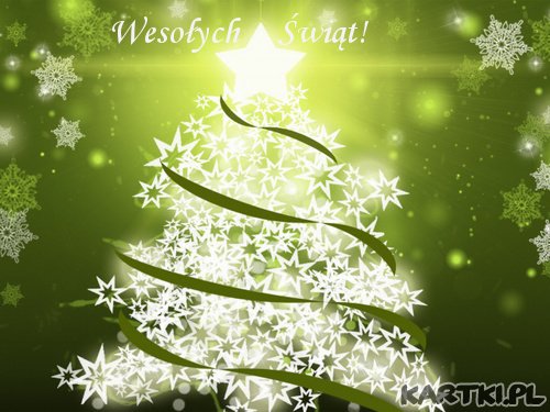 Pięknej choineczki,pomyślnej gwiazdeczki,wspaniałych wrażeń i spełnienia marzeń!