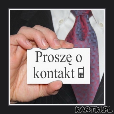 Proszę o kontakt.