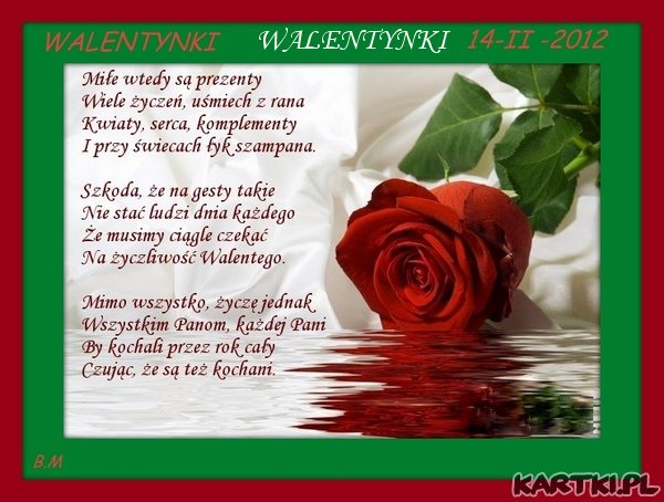 W WALENTYNKI.