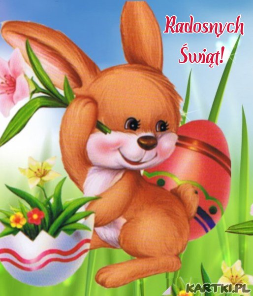 Wielkanoc nadchodzi, więc życzyć nie szkodzi- bogatego zająca, pisanek tysiąca, Dyngusa mokrego i wszystkiego najlepszego! 