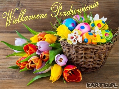 Wielkanocne pozdrowienia i życzenia wielu radosnych chwil na Święta, smacznego jajka oraz mokrego dyngusa! 