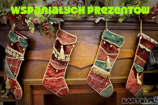Wspaniałych prezentów