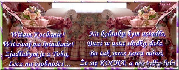Wstawaj na śniadanie ...:-)