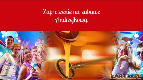 Zaproszenie na zabawę Andrzejkową