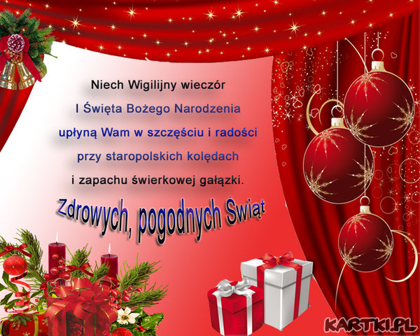 Zdrowych, pogodnych Świąt