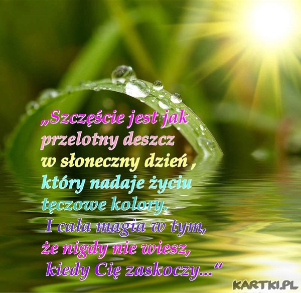 życzę Ci dnia w tęczowych kolorach...