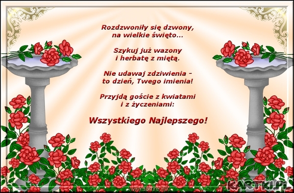 Życzenia imieninowe