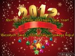Merry Christmas and Happy New Year