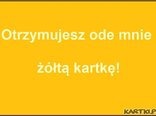 Żółta kartka ostrzegawcza